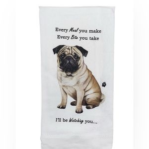 Pug Kitchen Hand Towel